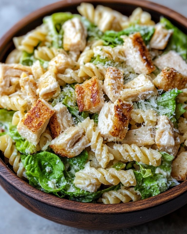 chicken caesar pasta salad taken with iphone 15 pro max --iw 2 --ar 4:5 --v 6.1 --raw