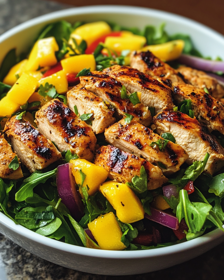 grilled chicken mango salad taken with iphone 15 pro max --iw 2 --ar 4:5 --v 6.1 --raw
