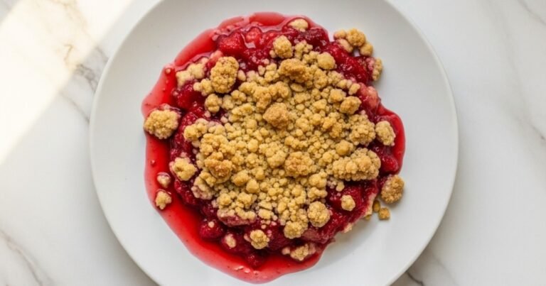 Strawberry Rhubarb Crumble